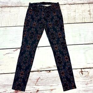 7 FOR ALL MANKIND the high waist ankle women’s skinny jeans floral size 27  GUC